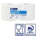 MERIDA TOP 25 industrial paper towel, length 240 m, 2-ply, WHITE, pack of 2 rolls